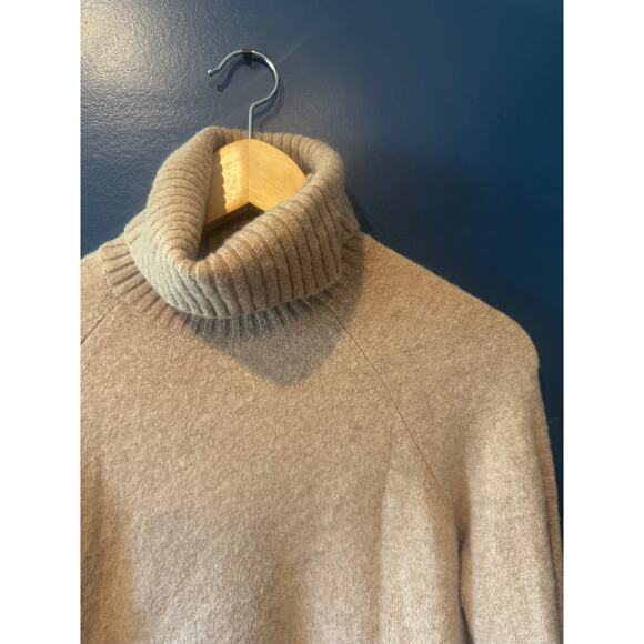 J.Crew | Wool-Blend Tan Turtleneck Sweater in Supersoft Yarn | Size XXS - Picture 1 of 4